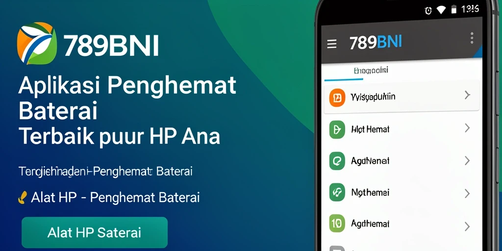 Antarmuka utama 789BNI dengan fitur penghematan baterai yang efisien.