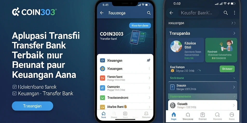 Antarmuka COIN303 yang sederhana dan intuitif untuk Transfer Bank.