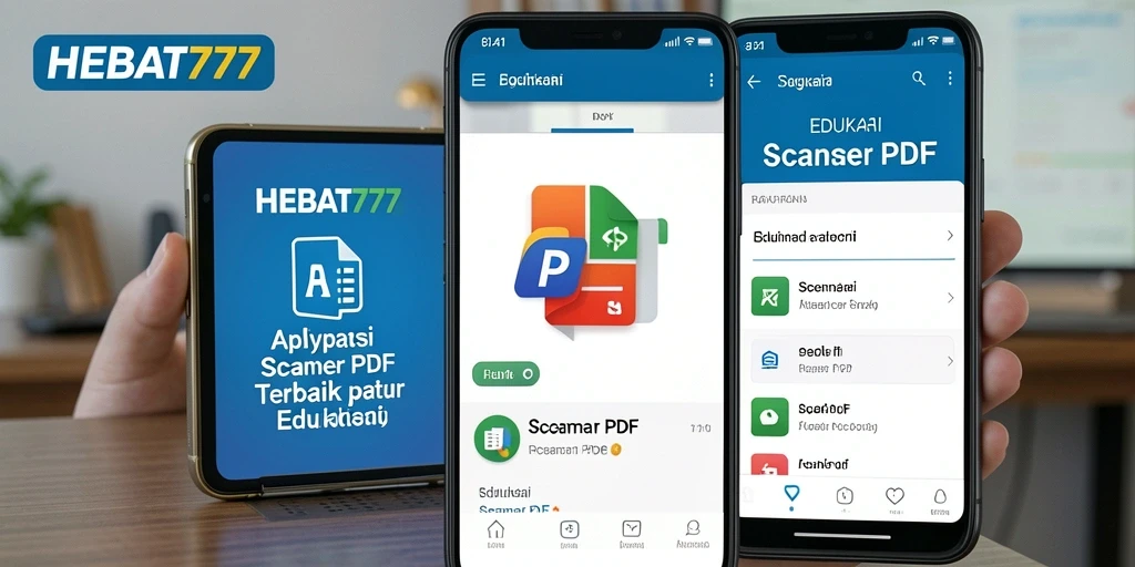 Tampilan antarmuka HEBAT777 saat memindai dokumen PDF.
