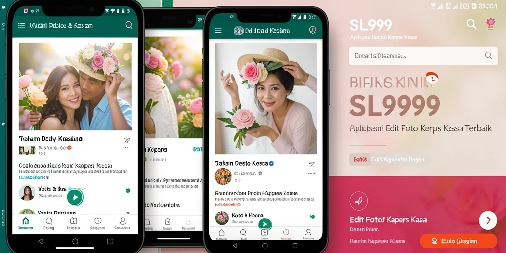 Tampilan antarmuka SL999 yang mudah digunakan untuk edit foto kertas kaca.