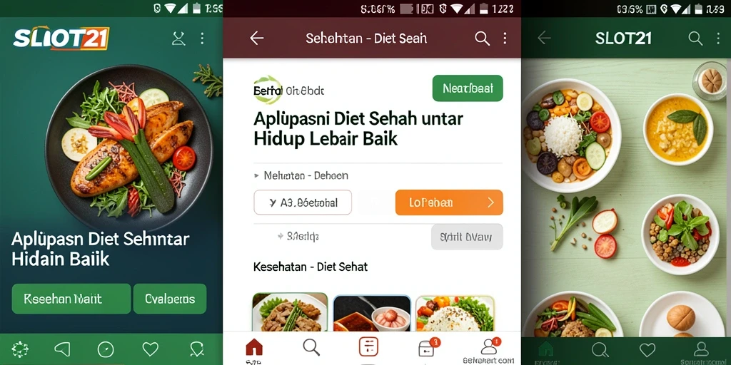 Antarmuka SLOT21 yang ramah pengguna untuk diet sehat.
